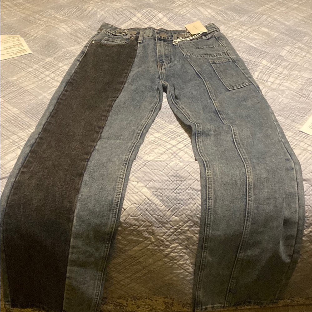MNML Men's Two-Tone Jeans